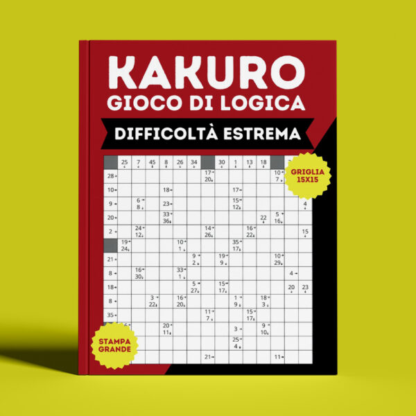 Kakuro, gioco di logica, difficoltà estrema