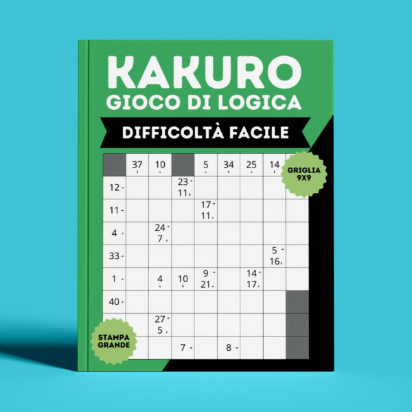 Kakuro, gioco di logica, difficoltà facile