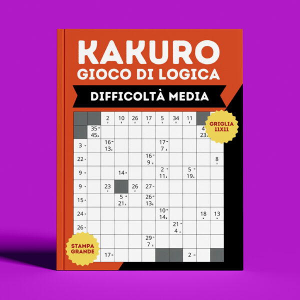 Kakuro, gioco di logica, difficoltà media
